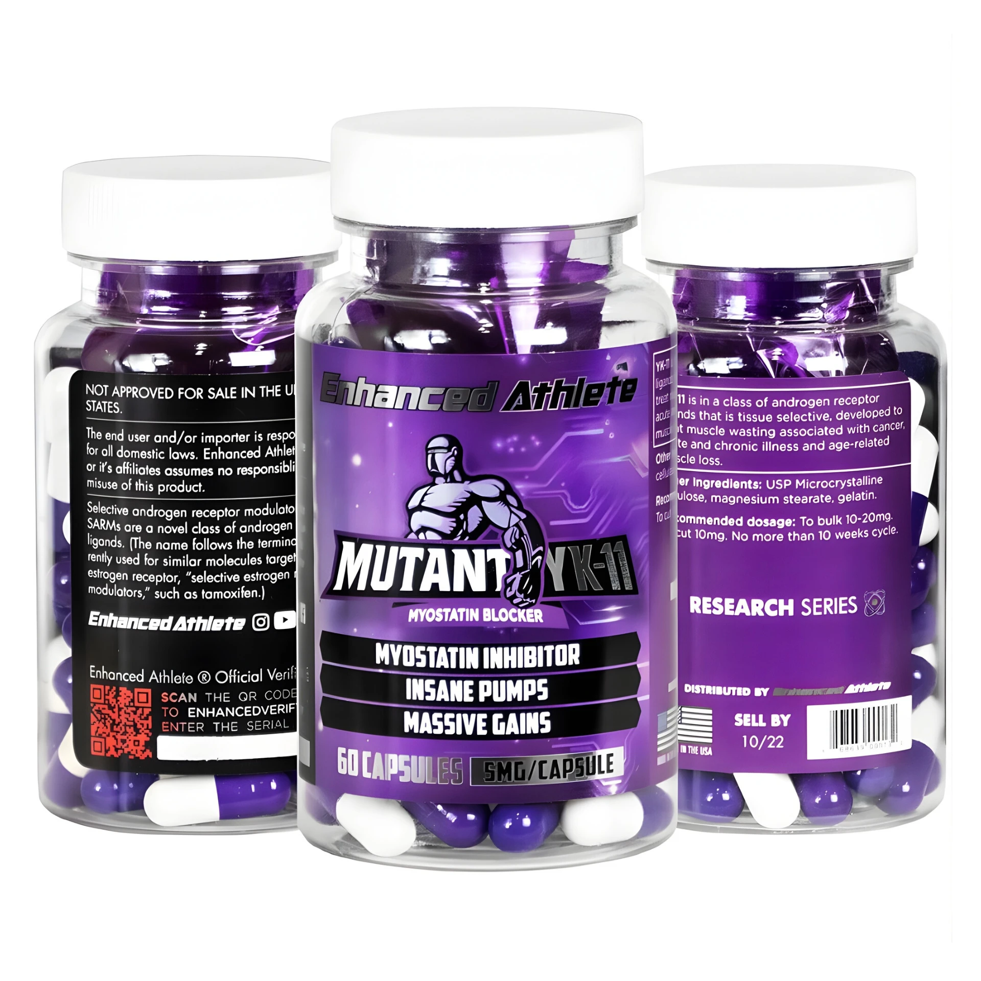 Mutant YK11 – 5mg (60 Capsules) - Image 2
